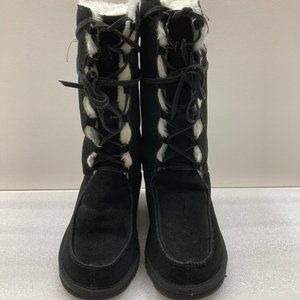 UGG Classic Tall 5230 Women's black lace up boots, size 8